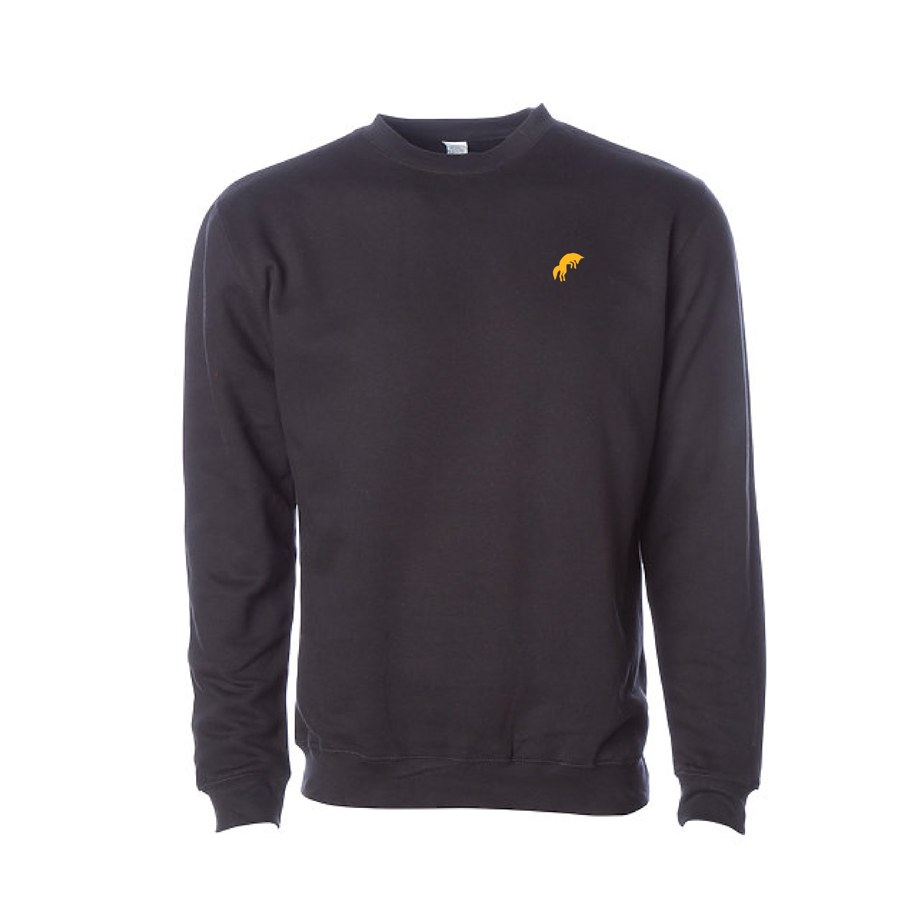 Crewneck Sweatshirt with Embroidered Jump Fox