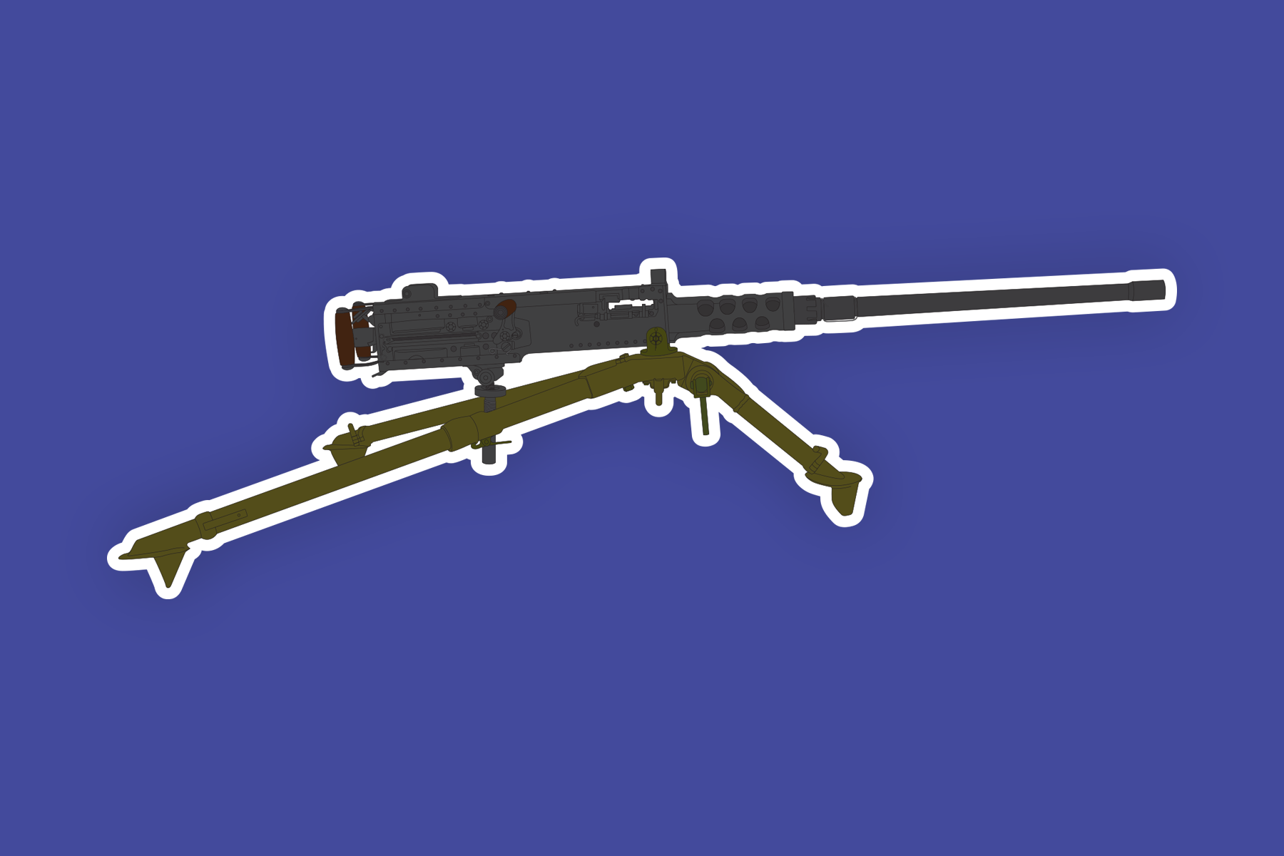 M2 Browning Sticker