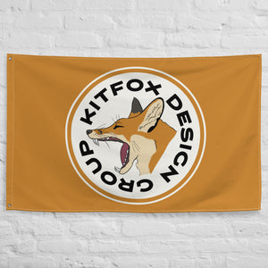 Screaming Fox Flag (orange)